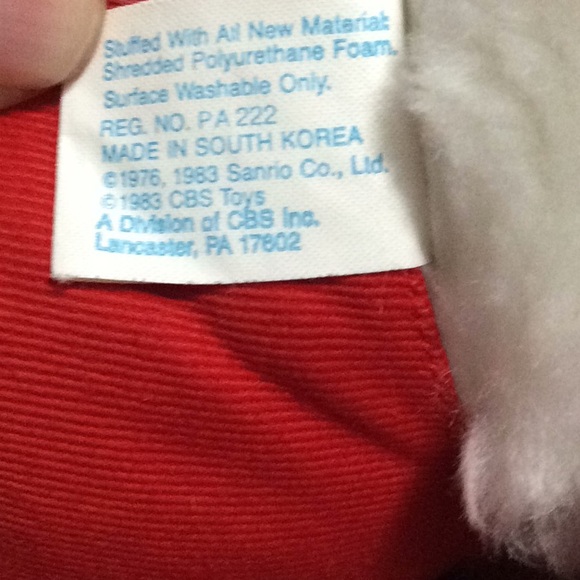 Vtg 1983 Hello Kitty plush toy.  CBS.  Like new. - Picture 6 of 6